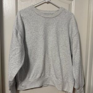 American Eagle Outfitters Light Gray Textured Sweater